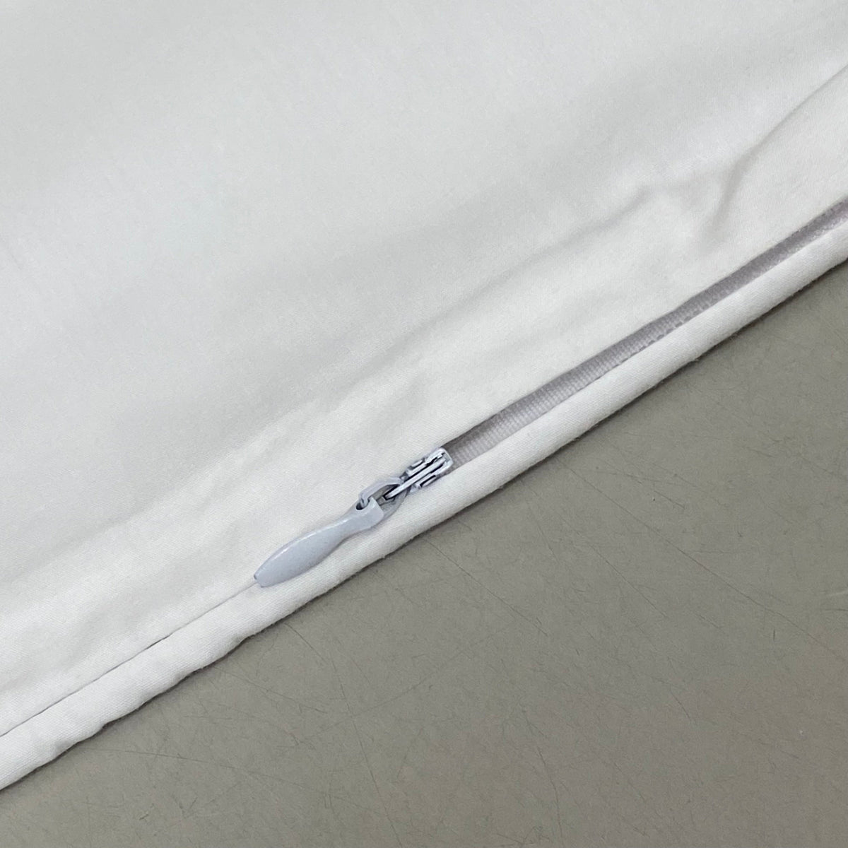 OWN ETC Zipper Closer Pillow Protector 20" W X 36" L  White