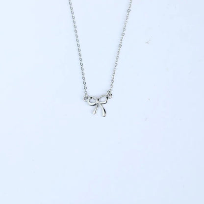18K Gold-Plated Bow Necklace