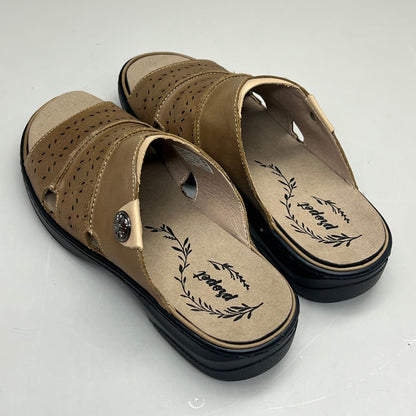 PROPET Gertie Supportive Sandal Orthotic Women's Sz 10 Width W(D) Beige WSO041L