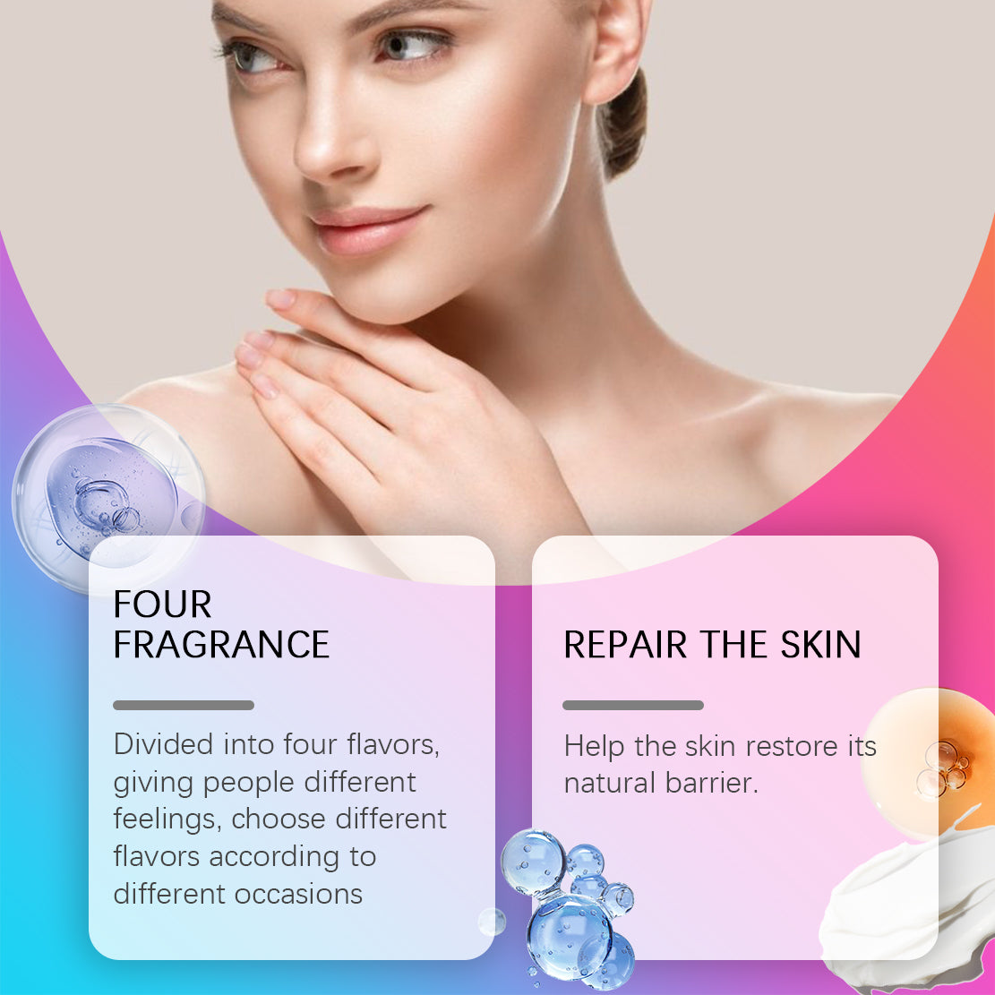 Christmas Perfumed Body Care Set, Deodorant Spray Body Lotion For Lasting Holiday Party Scent