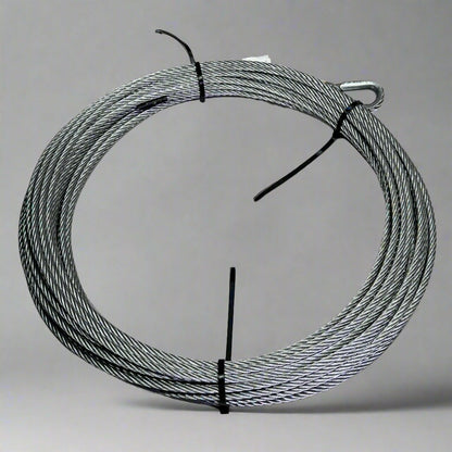 HONEYWELL Galvanized Cable W/Thimble One End Sz 120 ft. L x 3/8", SGLL/120FT