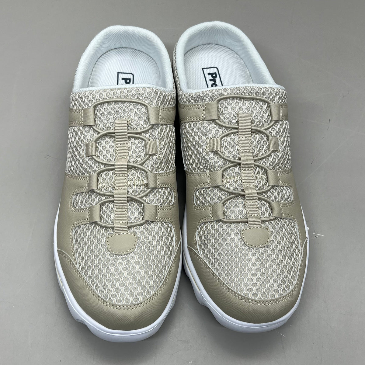 PROPET TravelActiv Slide Breathable 2 Tone Mesh Women's Sz 7.5 X(2E) Sand WAT011MSANX-07H