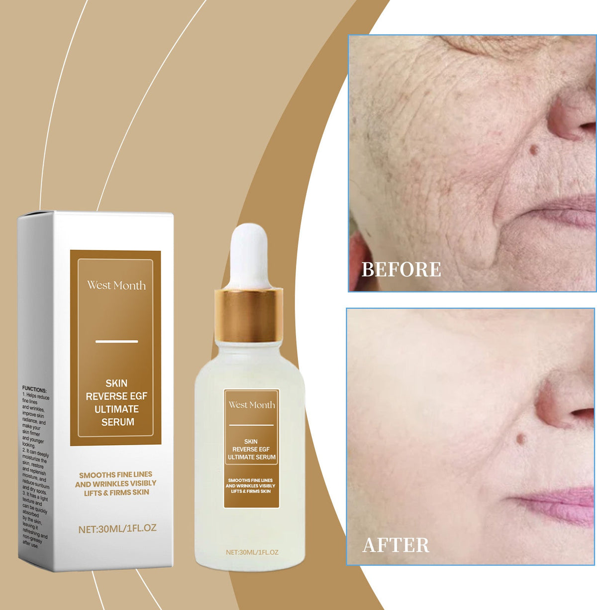 Moisturizing Essence, Firming, Hydrating, Moisturizing And Brightening Facial Treatment Essence