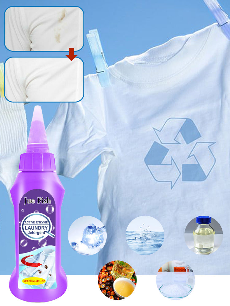 Active Enzyme Laundry Cleaner, Deep Cleansing Clothing Removes Stubborn Stains Gently And Does Not Irritate