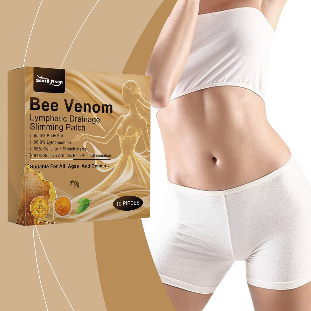 Body Care Patch, Lazy Arm Waist Gentle Firming Skin Show Body Patch