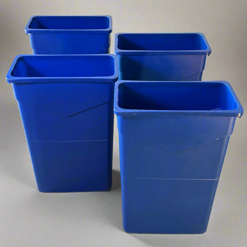 CFS (4 PACK) Trash Can Blue 23 Gal Blue 34202314