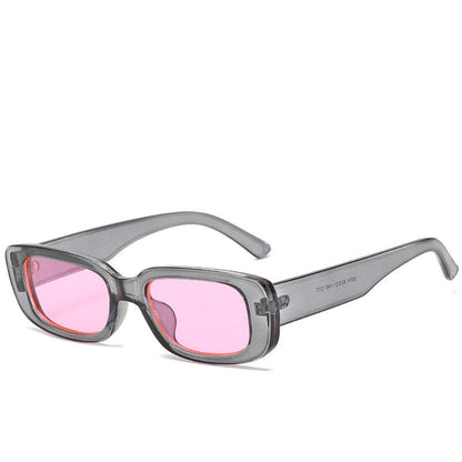 Trend Small Frame Sunglasses Female Square Sunglasses Olive Green Colorful Ins Street Shot Glasses