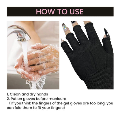 Anti-UV Glove, Anti-Suntan Hand Baking Lamp Blocking Gloves For Nail Lighting