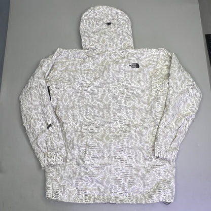 NORTH FACE Full Zip Elastic Waist Winter Coat Men's Sz L Honey Comb Pattern