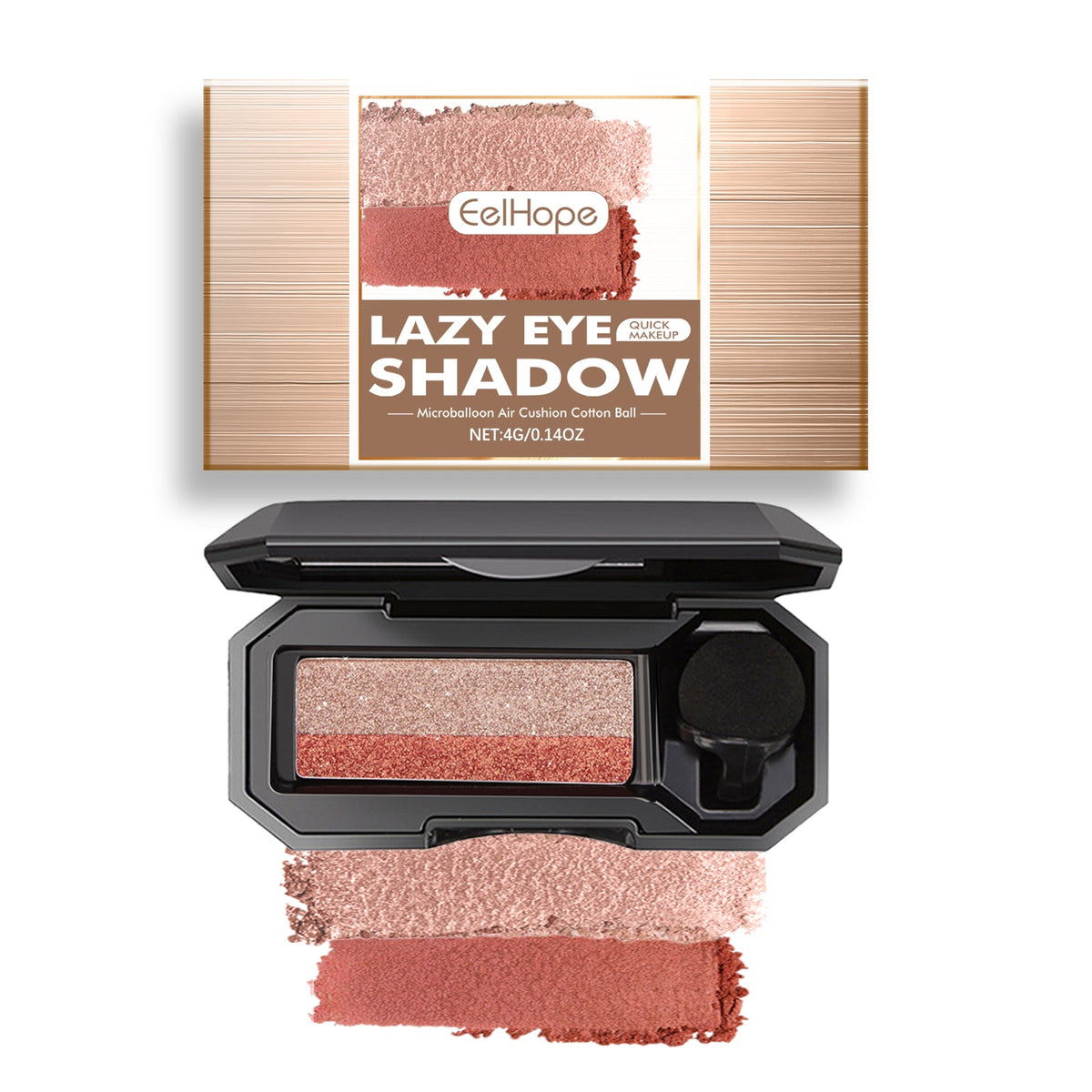 Lazy Eye Shadow, Natural Development Pearlescent Matte Beginner Daily Makeup Glitter Eyeshadow