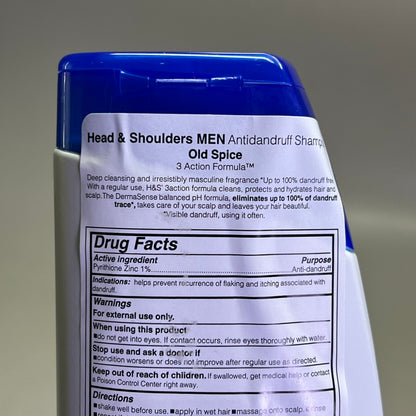 HEAD & SHOULDERS (6 PACK) Men Original Old Spice Scent Shampoo Control 375ml