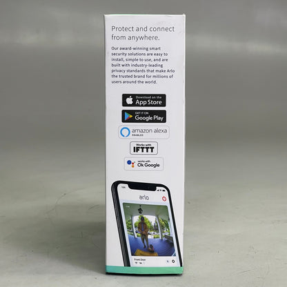 ARLO Wired Video Doorbell w/ Night Vision 180° FOV White AVD1001W-100NAS (Pre-Owned)