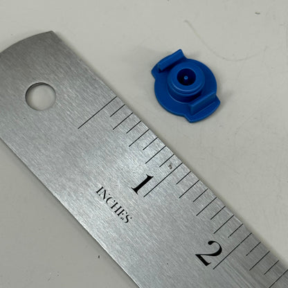 NORDSON End Caps, For Optimum Syringe Barrels 3cc 50 per box Blue