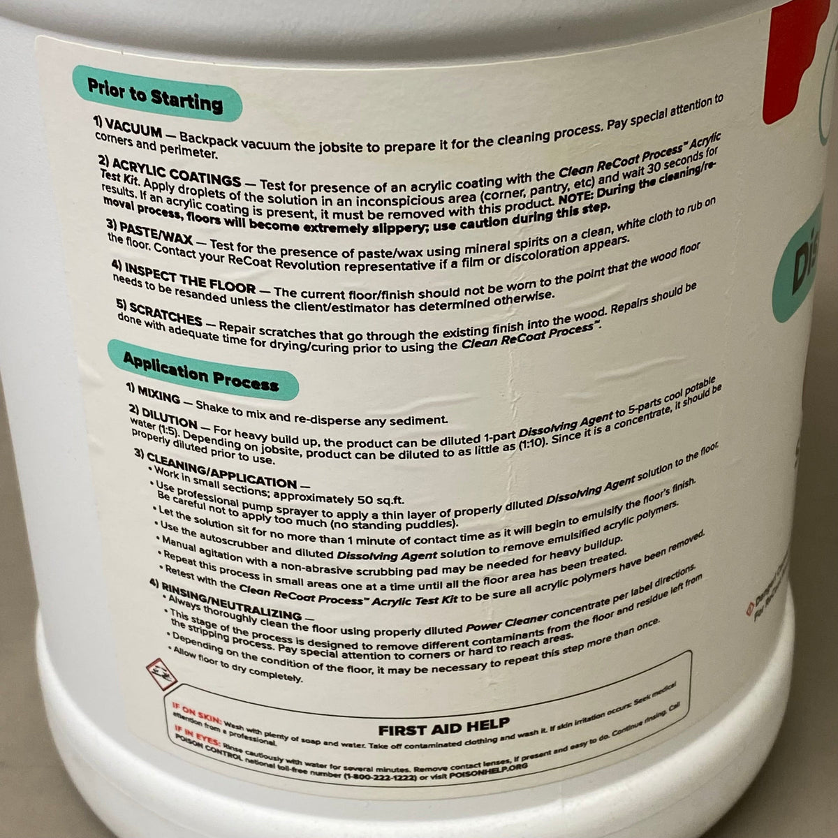 RECOAT REVOLUTION Dissolving Agent Step 1: Strip It 128 Fl oz/ 1 GAL