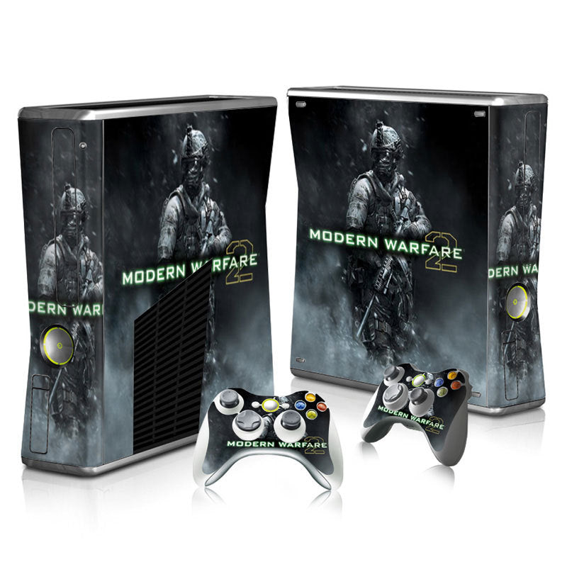 Xbox 360 Slim Full Body Color Membrane Stickers with Scratch-Resistant Protection