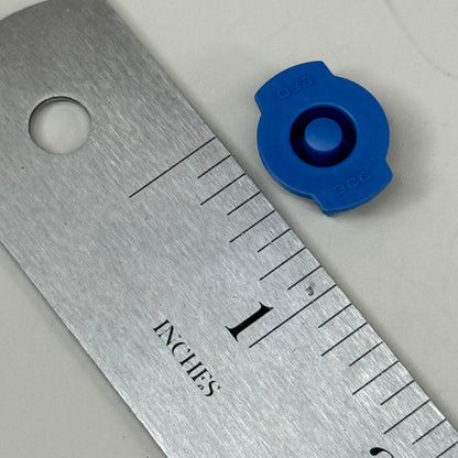 NORDSON End Caps, For Optimum Syringe Barrels 3cc 50 per box Blue