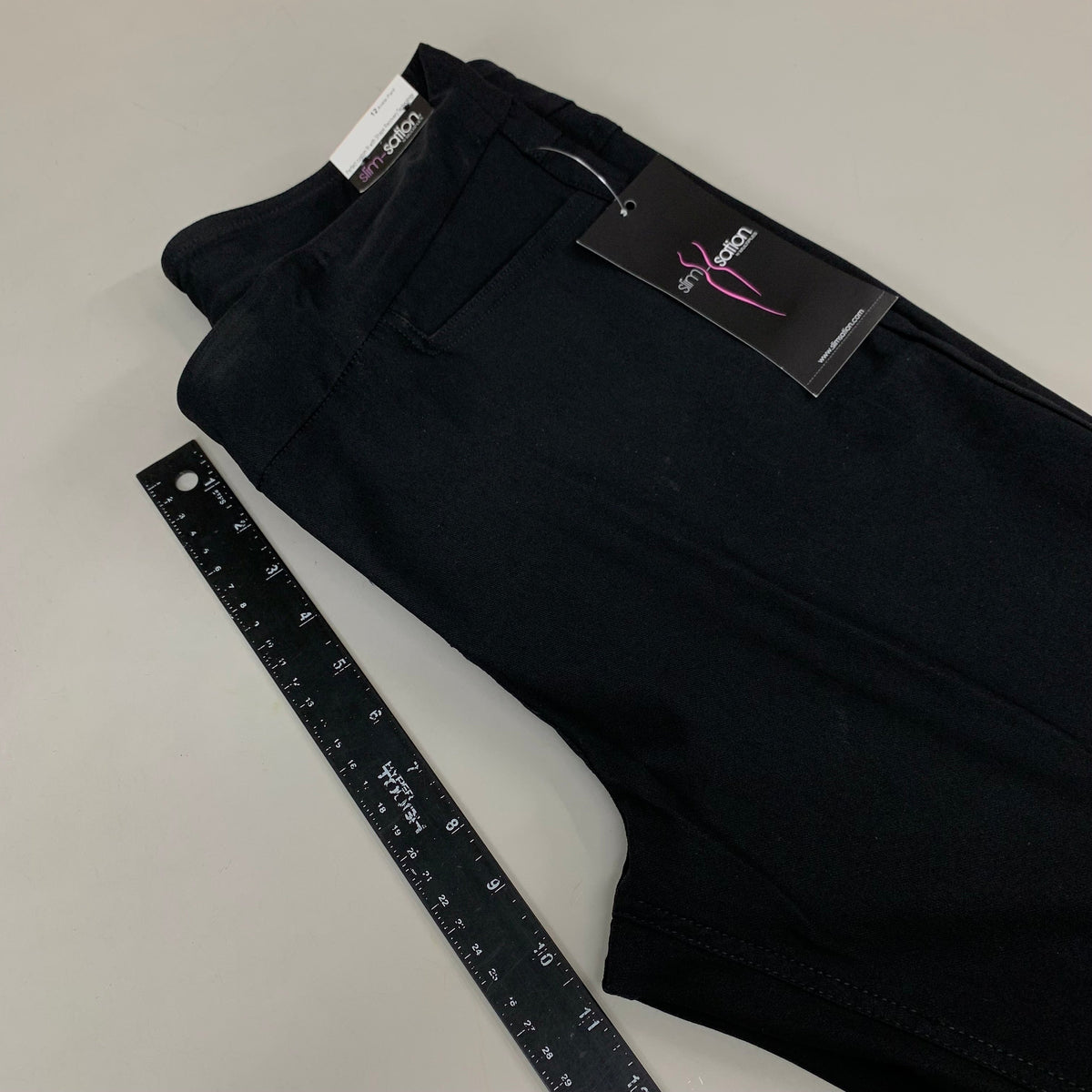 MULTIPLES Ankle Pants Petite Women's Sz 12 Black