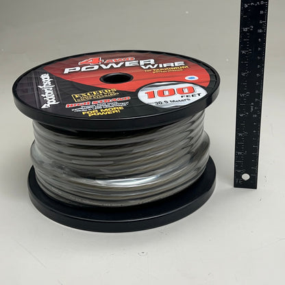 ROCKFOSGATE Power Wire 4 AWG Max Performance w/ More Copper Content 100' RFW4B