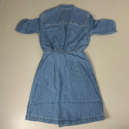 VERONICA BEARD Jeans Women's Dunn Mini Dress Sz-4 Iceberg J24067101286IC