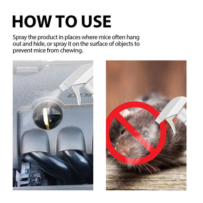 Mouse Repellent Spray, Household Gardening Rat-Repellent Rat-Repellent Solution Cockroach Repellent Mosquito Repellent Spray