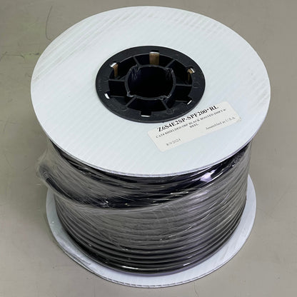 CAT6 Shielded OSP Black Booted Cable 200 ft Z6S4E2SP-SPF200*RL