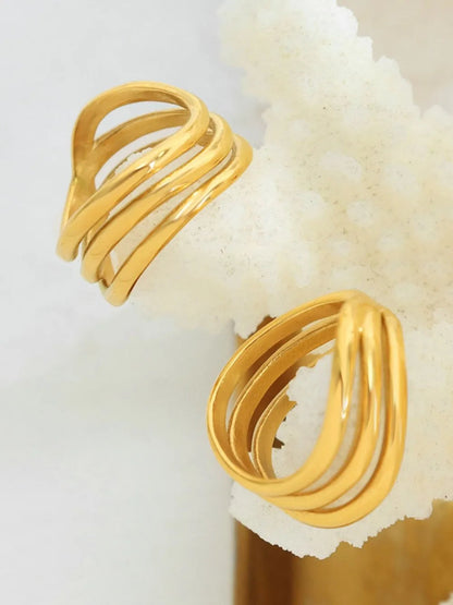 Non fading personalized fashionable light luxury versatile ring accessories for women