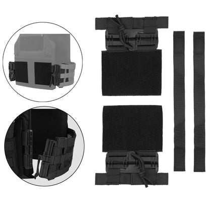 Tactical Vest Quick Release Buckle Set Single Point Molle Quick Removal Buckle Set with Hook and Loop Fastener for JPC CPC NCP X