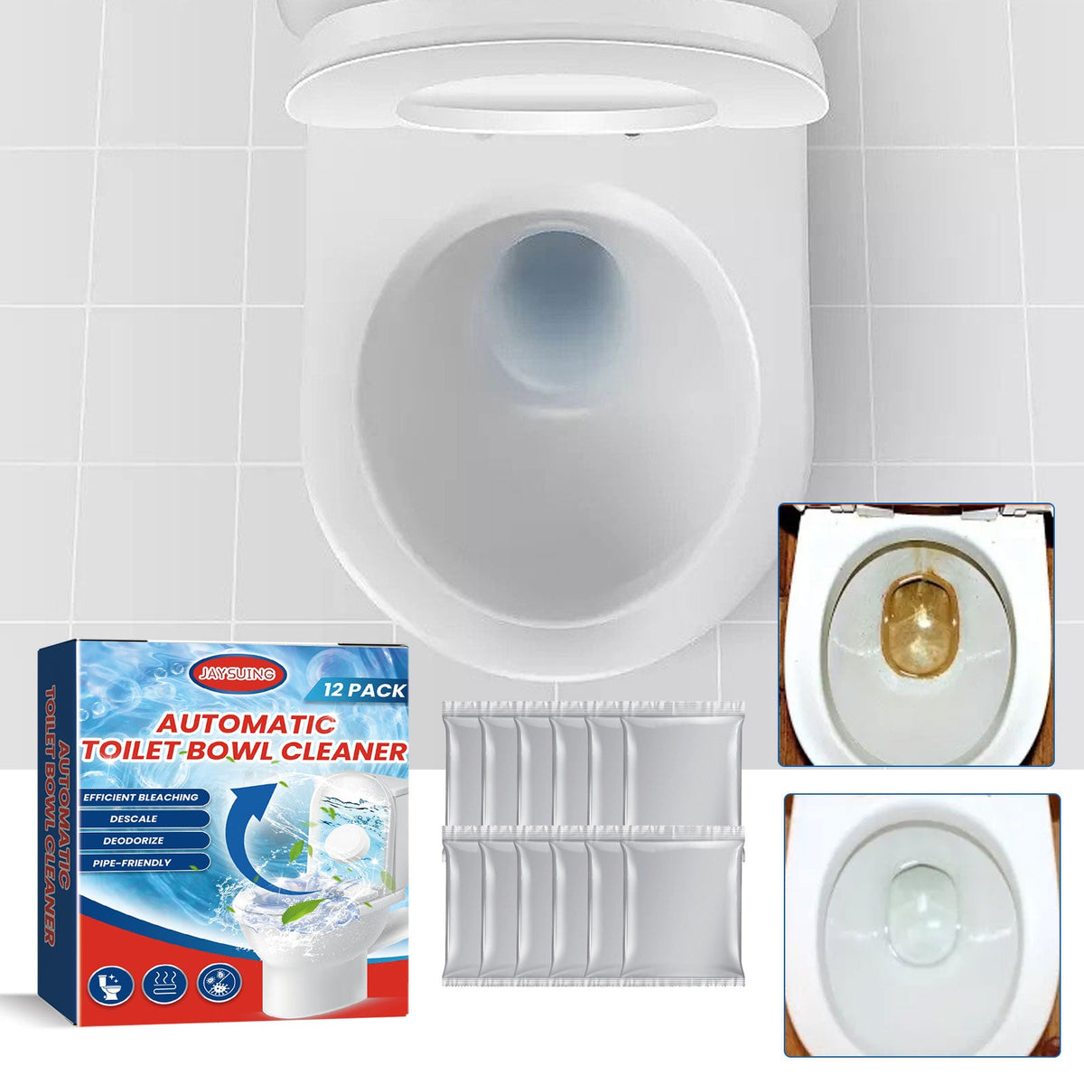 Toilet Cleaning Effervescent Tablet Household Descaling Deodorizing Odors Stains Toilet Stain Remover