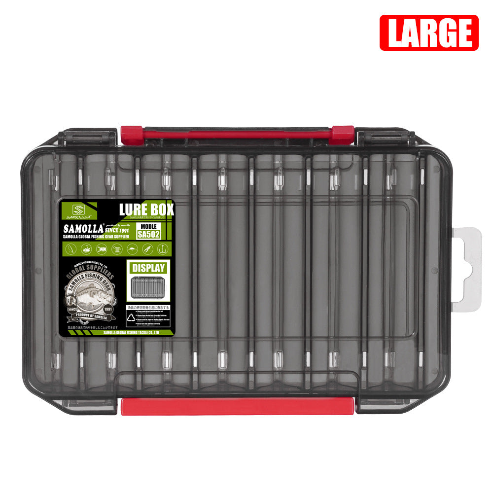 14-Compartment Fishing Tackle Box for Accessories, Lures & Hooks, Double-Sided Organizer.