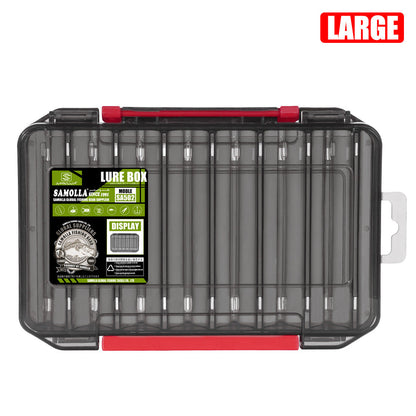 14-Compartment Fishing Tackle Box for Accessories, Lures & Hooks, Double-Sided Organizer.