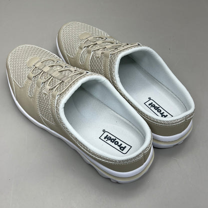 PROPET Travel Activ Slide Breathable 2 Tone Mesh Women's Sz 11 W(D) Sand WAT011M