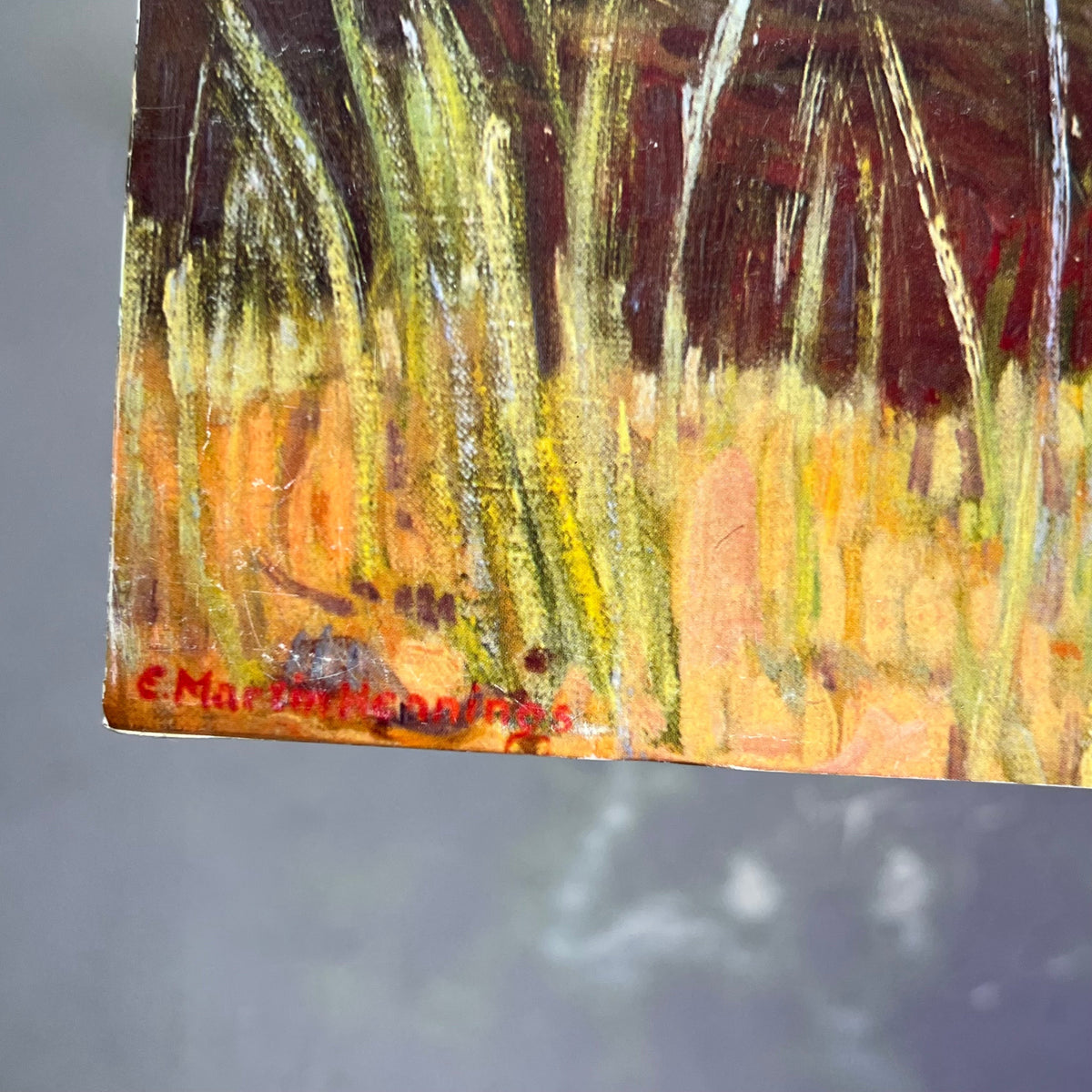 E. MARTIN HENNINGS Desert Land Painting On Foam Board 19"x15" (Like New)