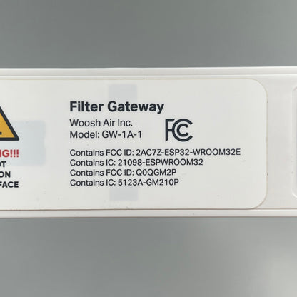 WOOSH AIR INC Filter Gateway Button/Remote White GW-1A-1