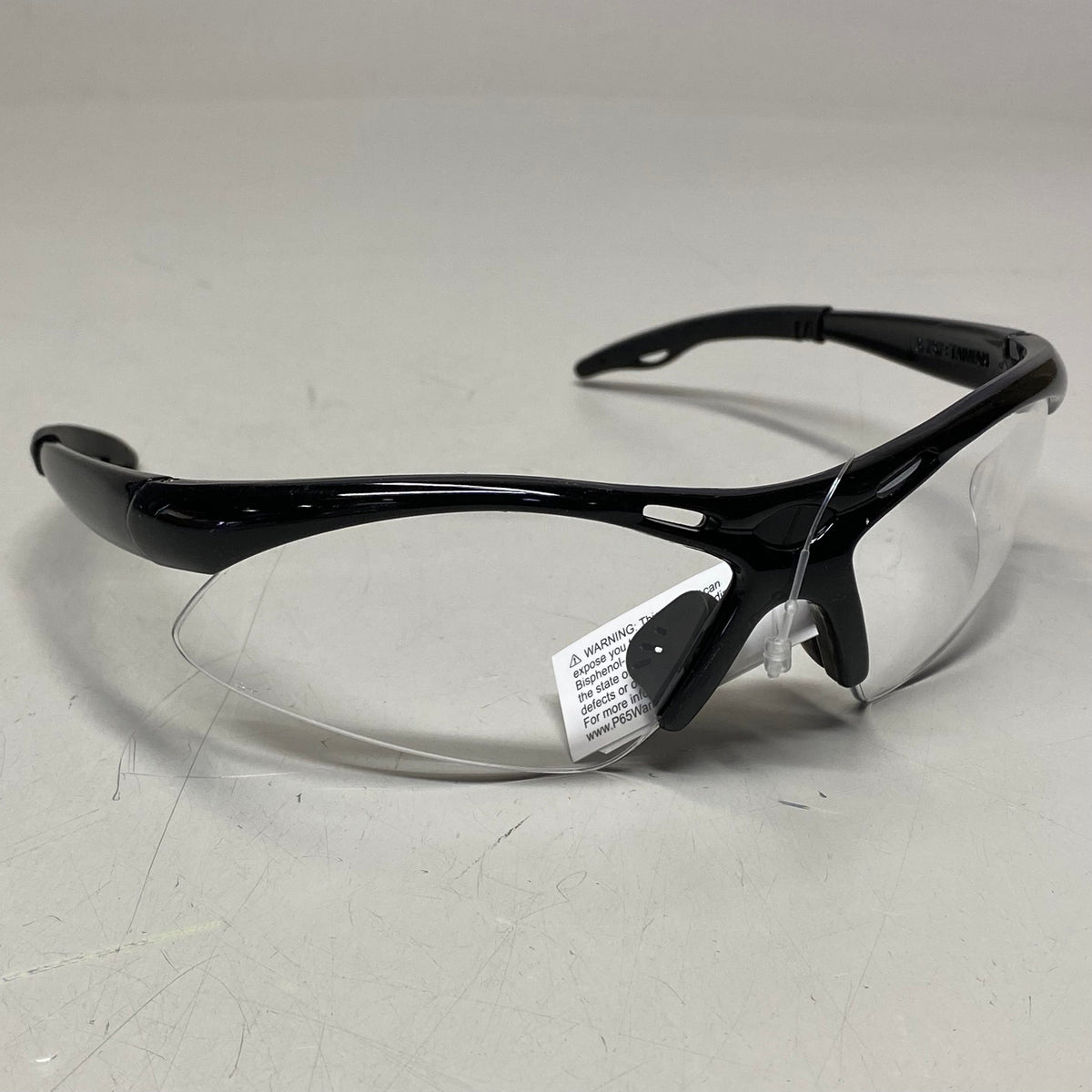 SAS SAFETY CORP (12 PACK) Premium Safety Eyerwear Black Frame/Clear Lens 540-0200