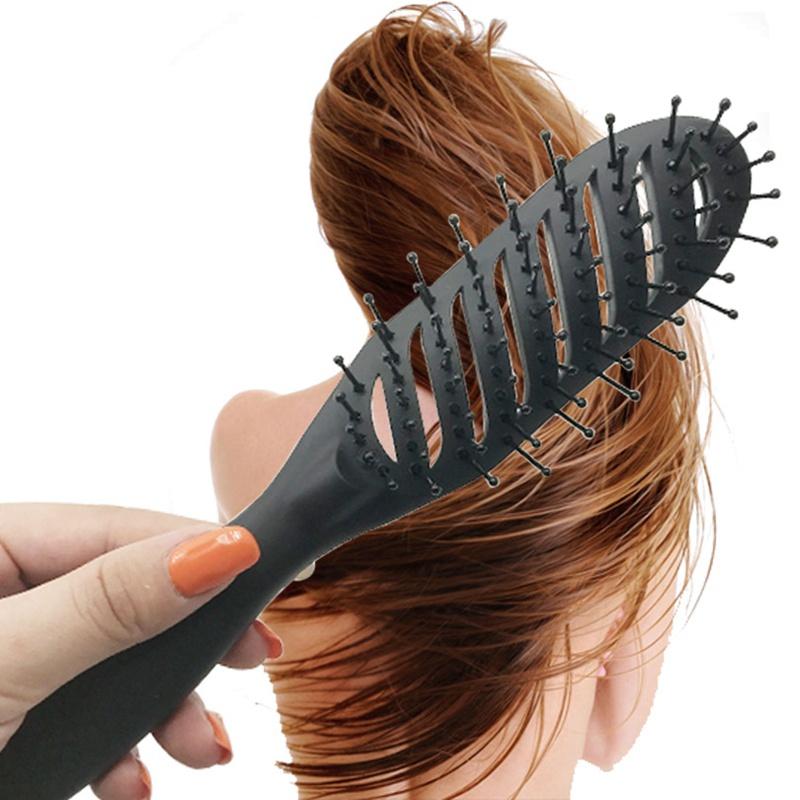 1piece Hair Brush Hair Scalp Massage Comb Handle Tangle Detangling Comb Hairdressing Styling Tools
