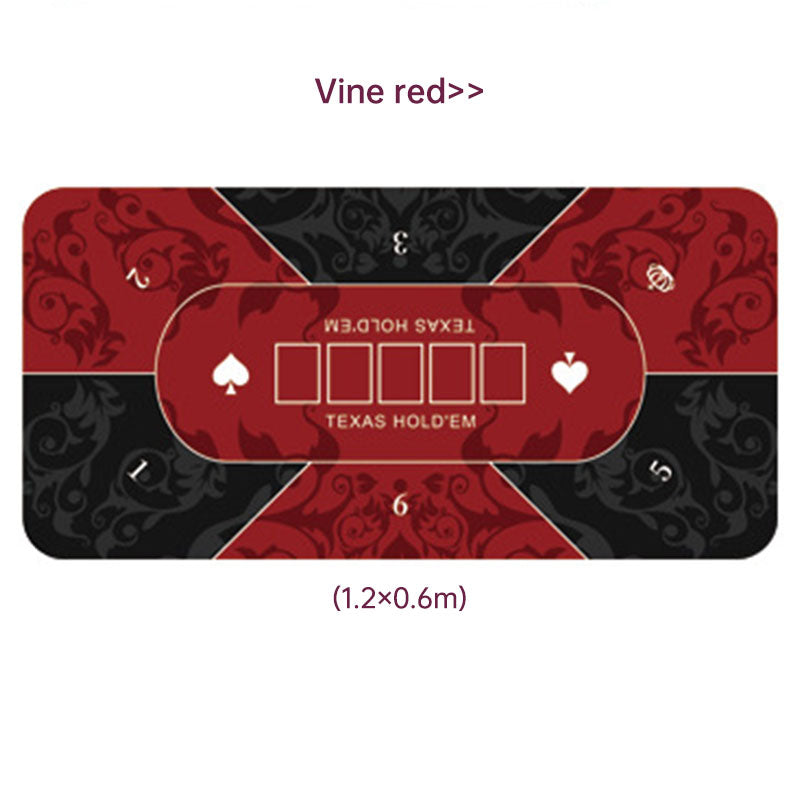 Dezhou playing card pad tablecloth table cushion square round chip rubber cushion playing card table top cushion