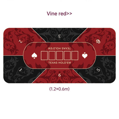 Dezhou playing card pad tablecloth table cushion square round chip rubber cushion playing card table top cushion
