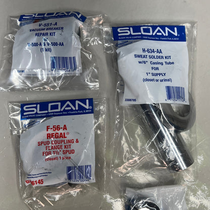 SLOAN OPTIMA PLUS Battery Powered Sensor Activated Flushometer Chrome 8111-1.28