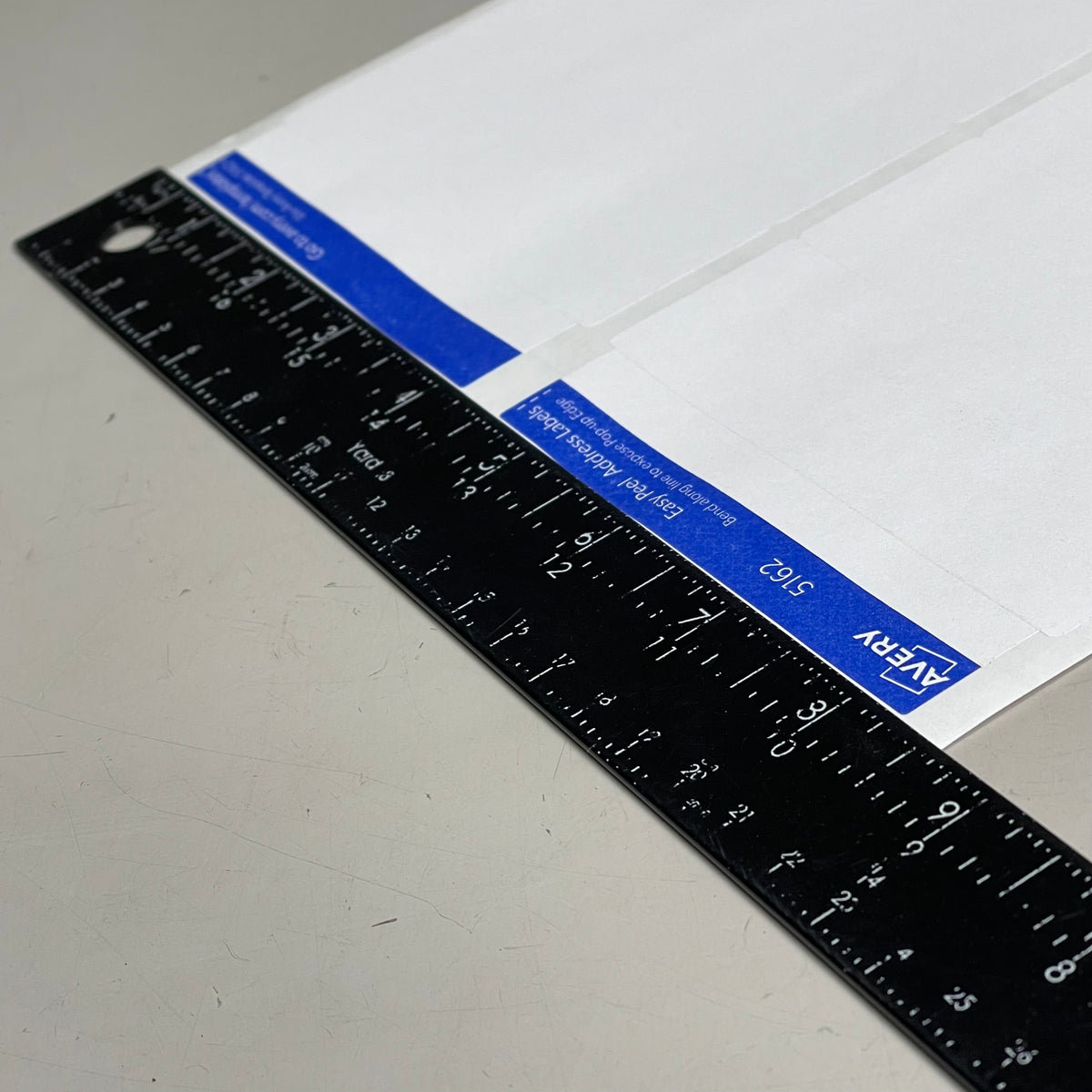 AVERY Easy Peel Sure Feed Address Labels 14 Sheet 1-1/3"x 4" Adhesive White 5162