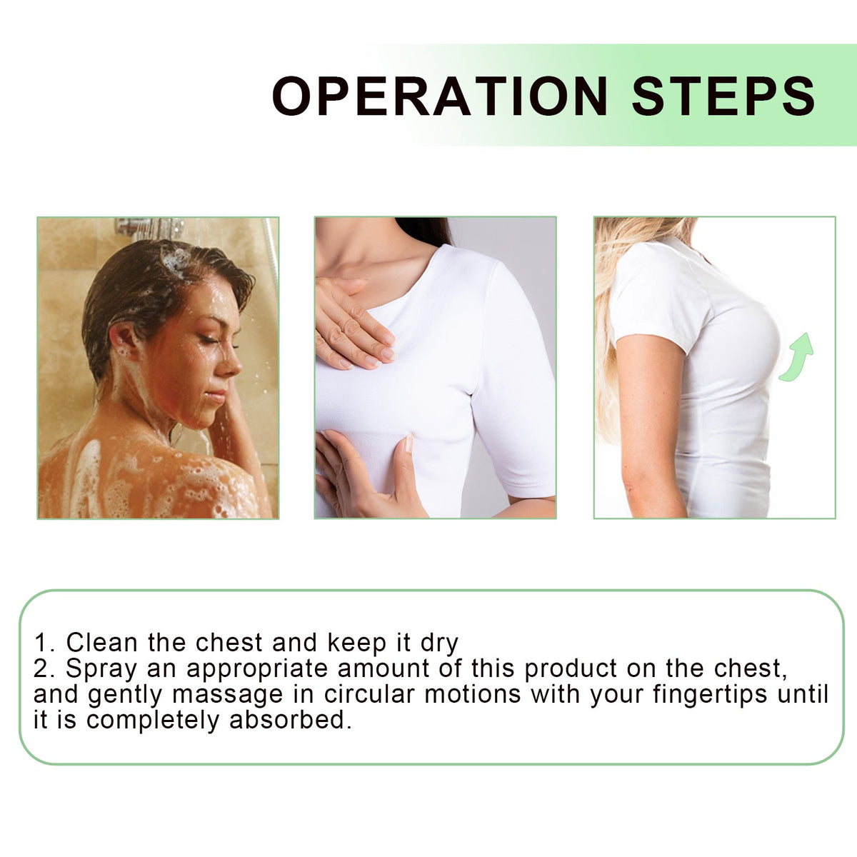 Natural Herbal Breast Spray Moisturizes Plump, Firming And Firming Breasts Massage Treatment