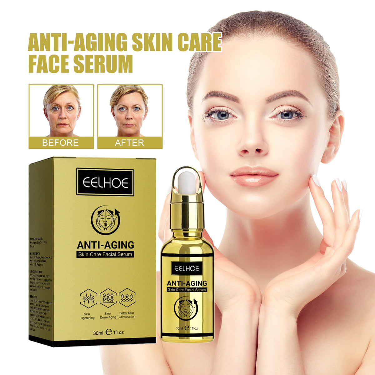 Anti-Aging Essence Hydrates, Moisturizes And Reduces Fine Lines And Wrinkles