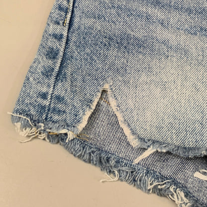 LEVIS 501 Original Fit High Rise Shorts Medium Wash Women's Sz 25 Mega Vibe Blue