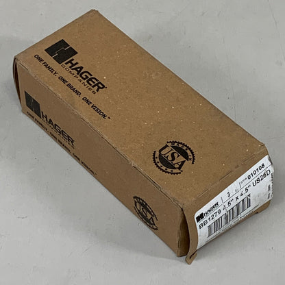 HAGER (3 Pack) Hinge 5 Knuckle Steel 4.5"x4.5" Satin Chrome BB1279