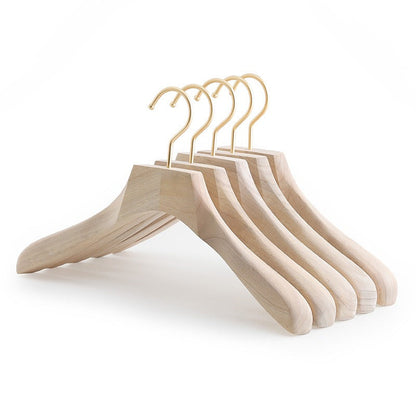 1PCS Household clothes hanging wooden anti-slip clothes rack