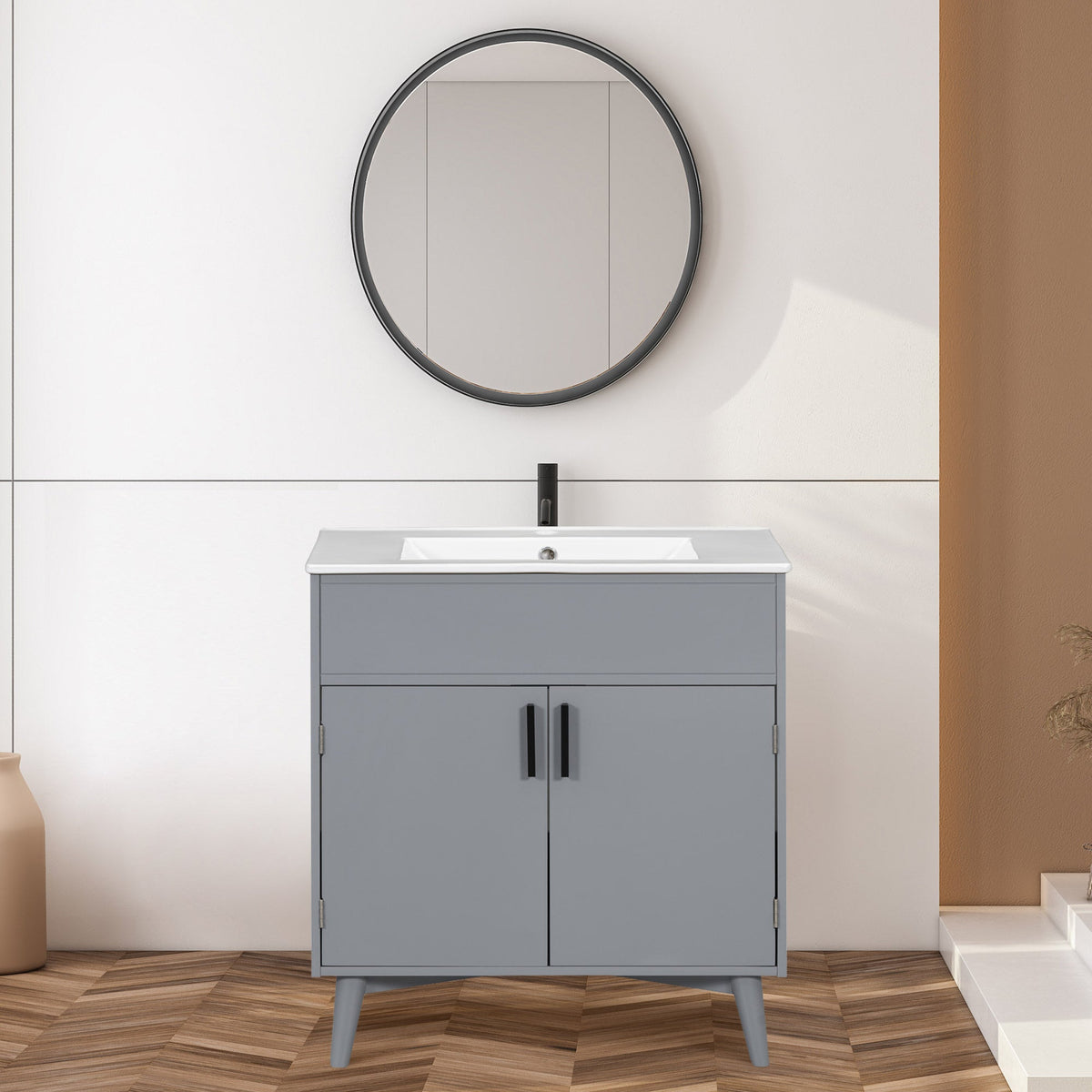 Bathroom vanity Set with Sink, Combo Cabinet, Bathroom Storage Cabinet