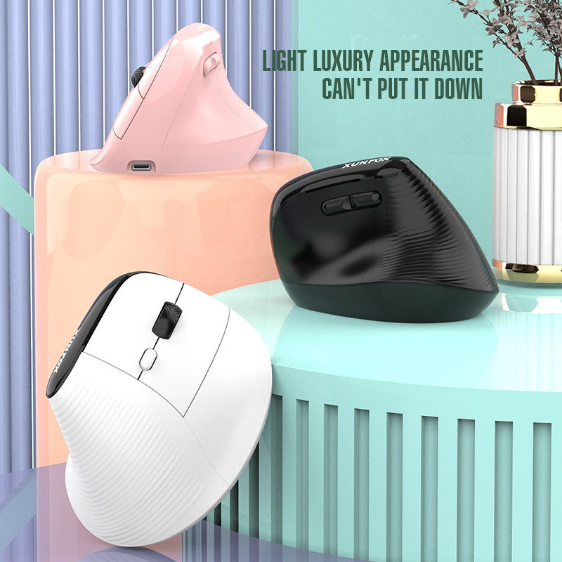 Vertical Mouse Charging Wireless Bluetooth Dual Mode Mouse Business Silent Office Computer