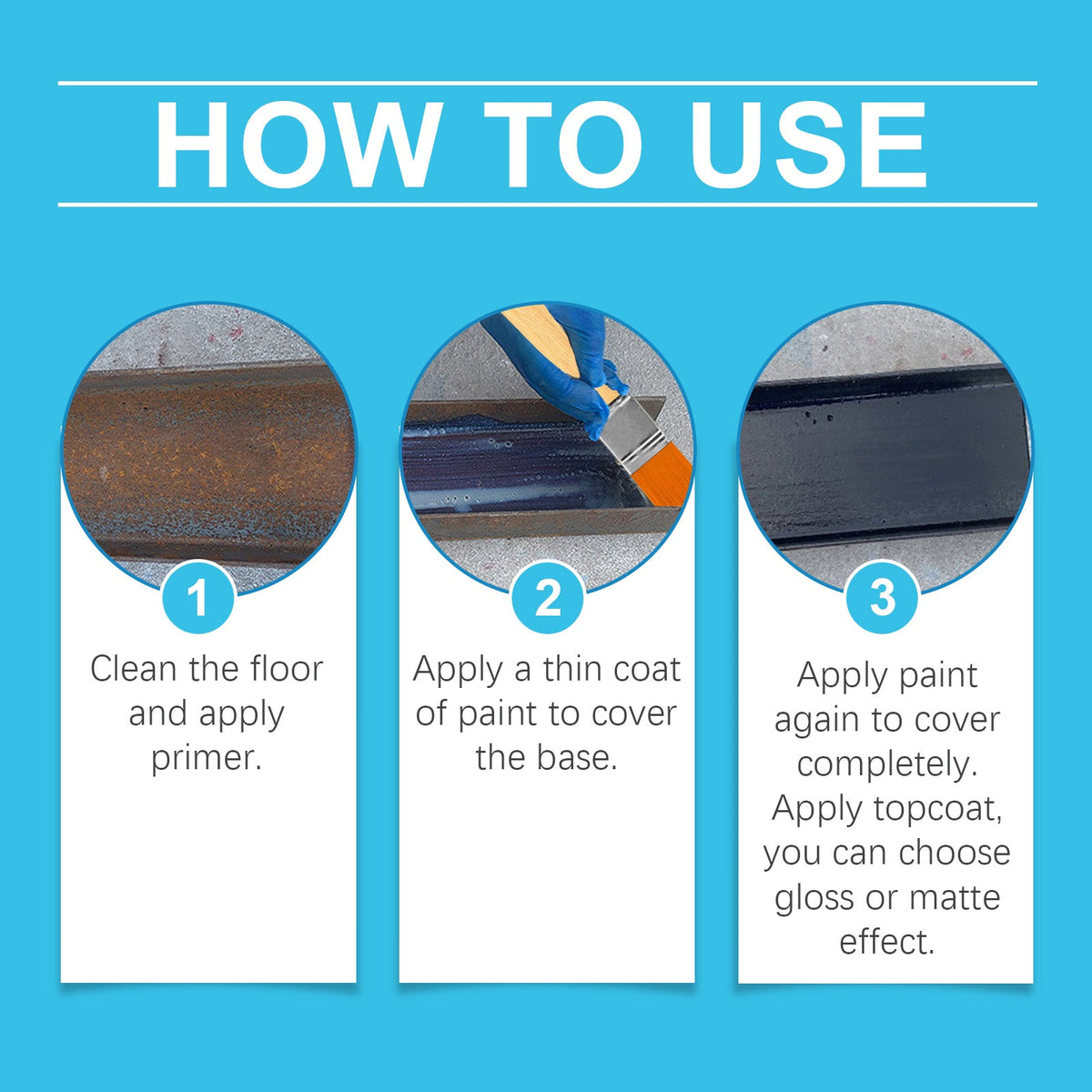 Multi-Purpose Floor Paint, Waterproof And Anti-Wear Metallic Paint, Impermeable Quick-Drying Paint Floor Renovation Paint