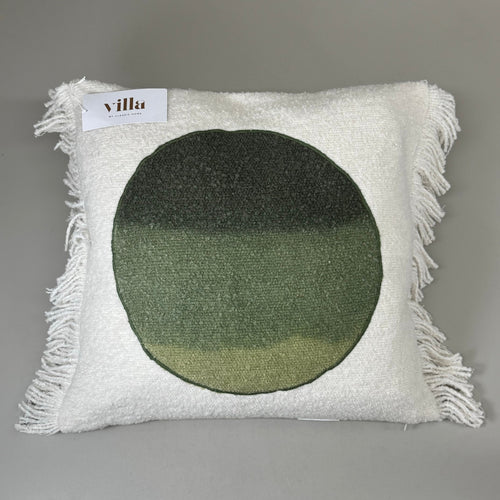 VILLA RN 20"x20" Gantt Pillow in Green/Ivory