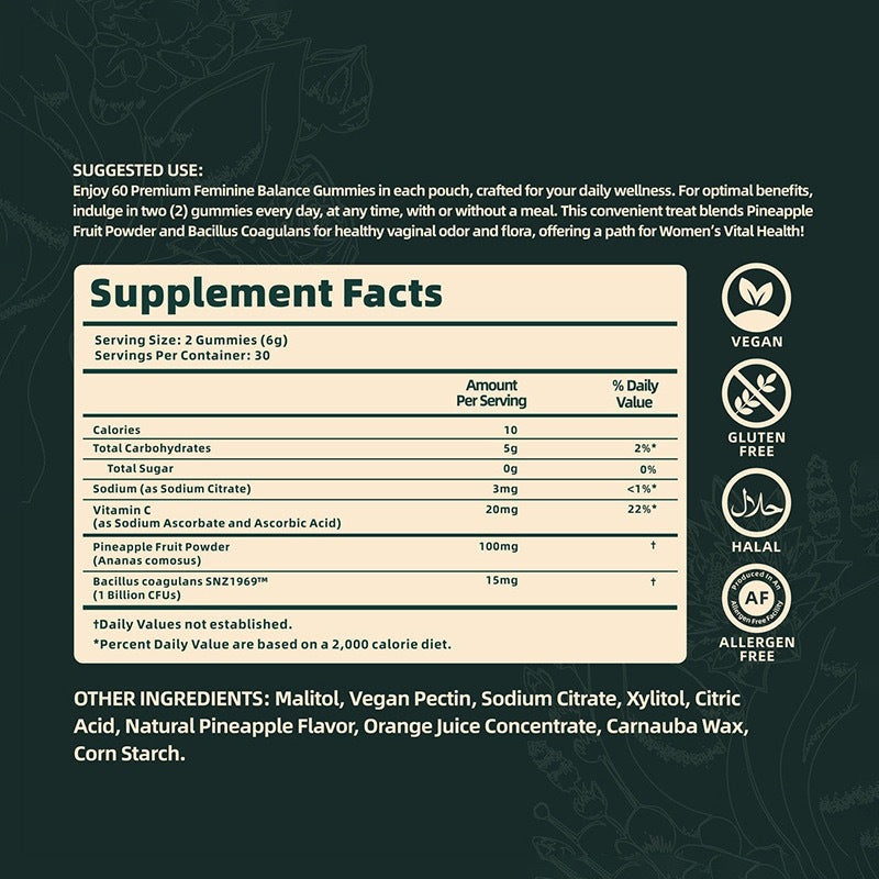 PREMIUM FEMINE BALANCE GUMMIES Women's Balance Gummies