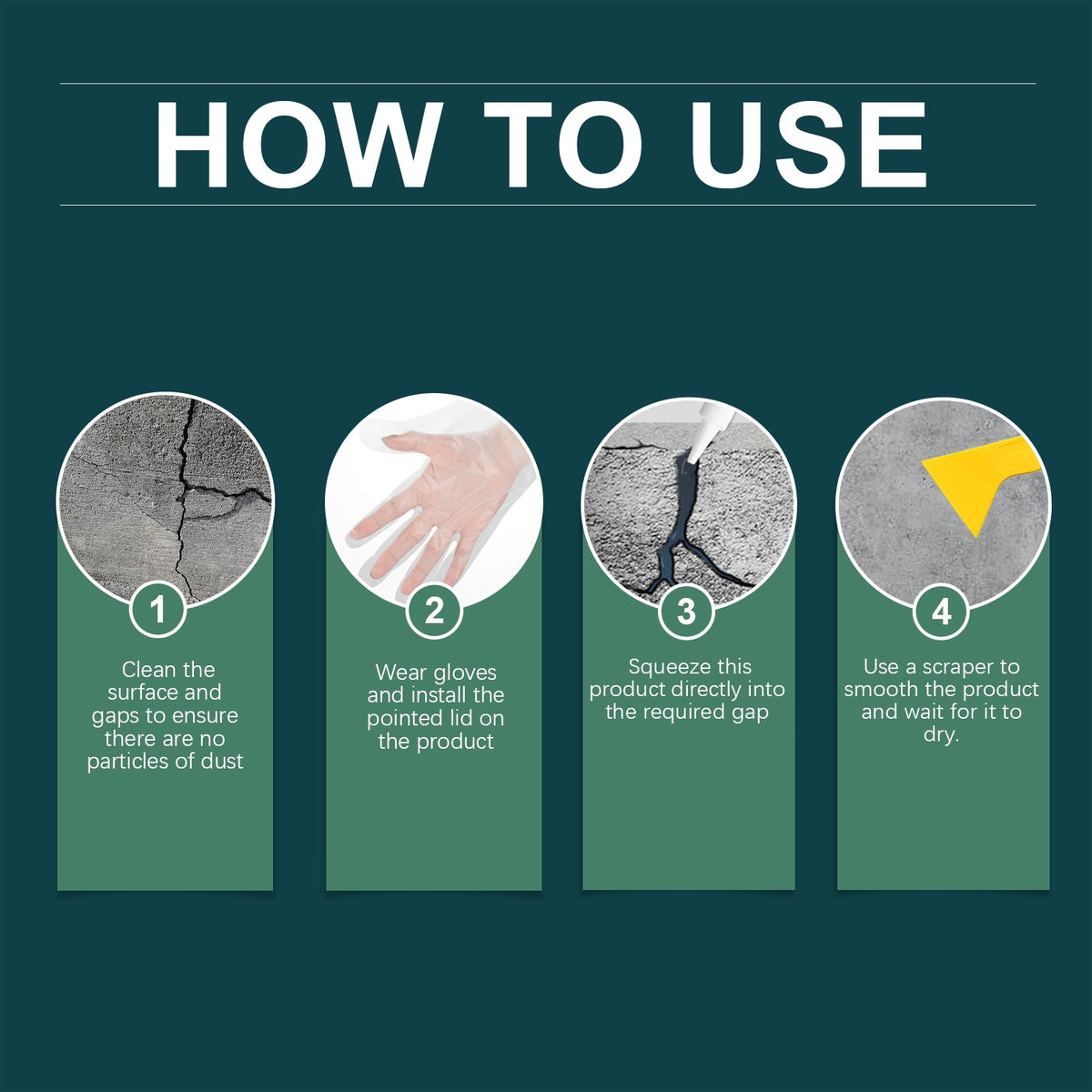 Concrete Crack Waterproof Repair Sealant, Ground Crack Outdoor Tile Crack Repair Adhesive